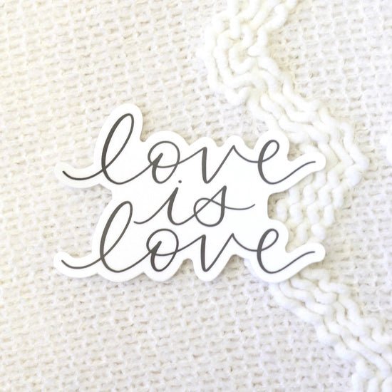Rose & Lee Co Stickers, Love Is Love Pride Stationery
