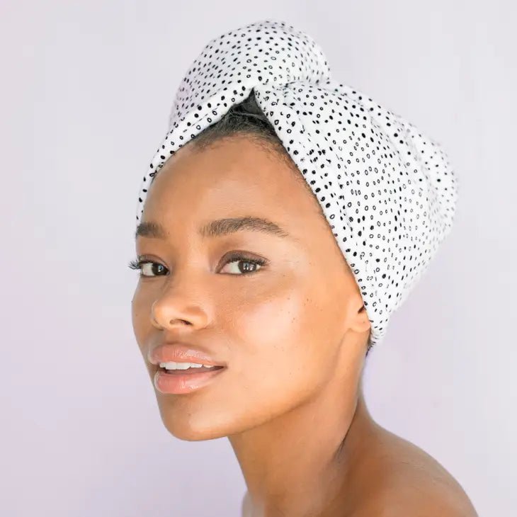 Rose & Lee Co Quick Dry Hair Towel, Mirco Dot Hair