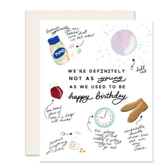 Rose & Lee Co Not As Young Birthday Card Stationery