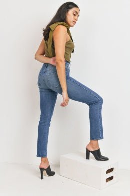 Rose & Lee Co Peyton Jeans, Medium Denim unknown