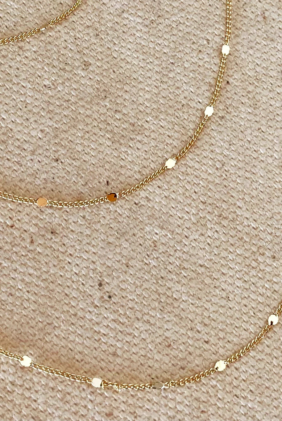 18k Gold Filled Curb Chain with Pressed Details Apex Ethical Boutique
