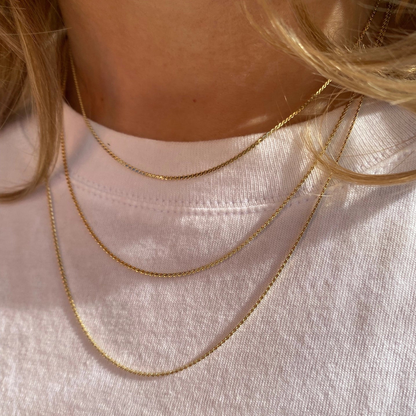 18k Gold Filled Dainty Chain Necklace Apex Ethical Boutique