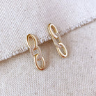 18k Gold Filled Faux Chain Drop Earrings Apex Ethical Boutique