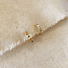 18k Gold Filled Spiked C-Hoops Apex Ethical Boutique