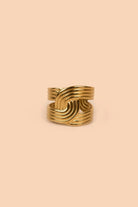 Gold Twist Adjustable Ring