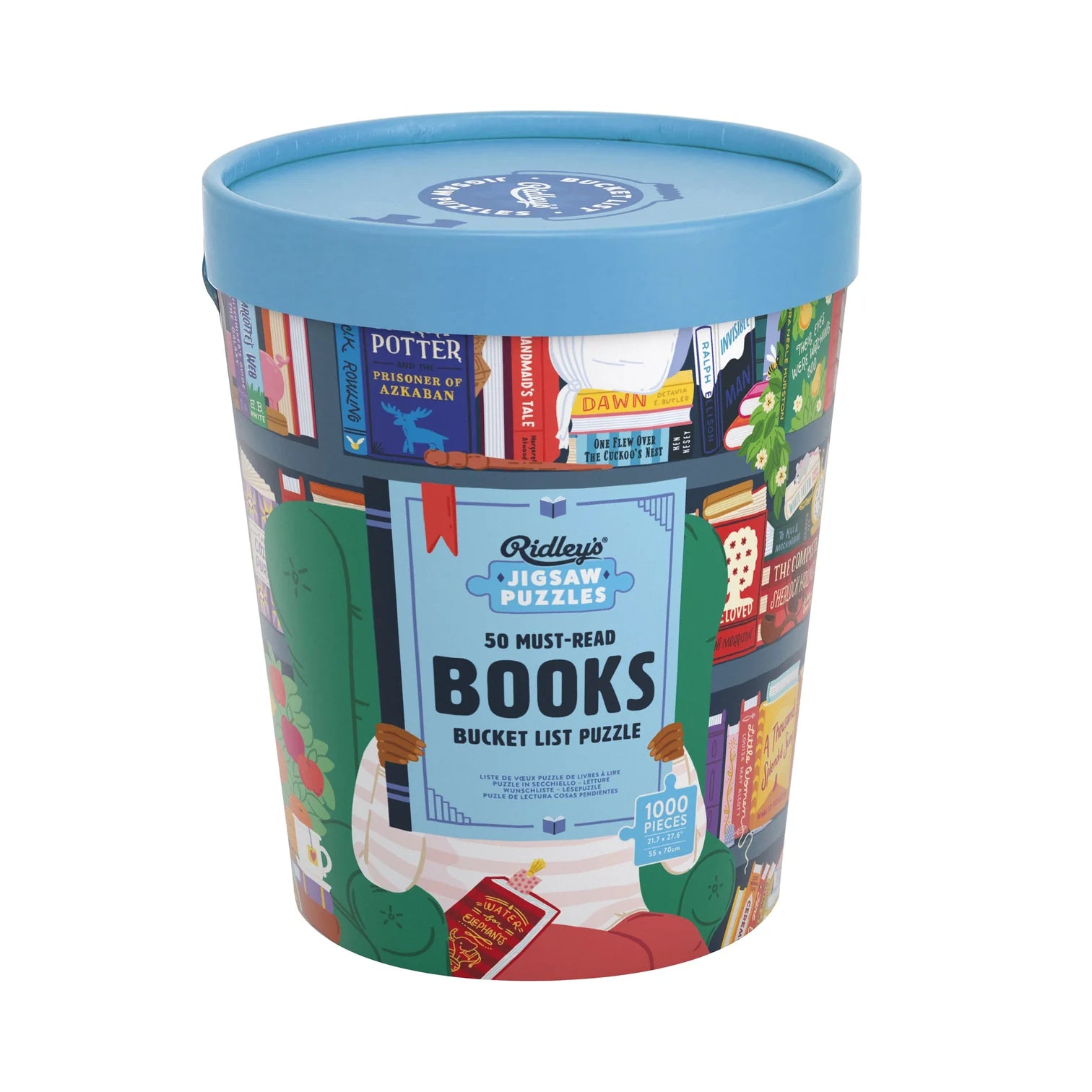 Rose & Lee Co 1000 Piece Puzzle, 50 Must-Read Books Home & Gifts