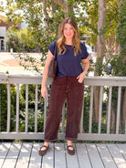 Rose & Lee Co Villa Pants, Chocolate Pants