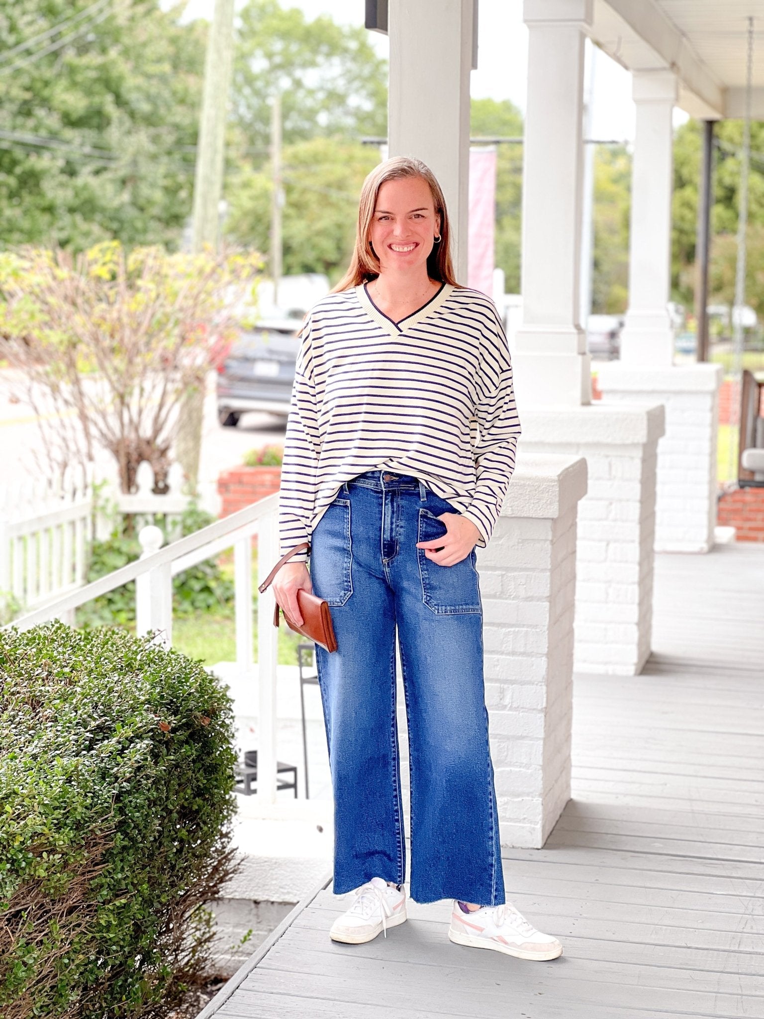 Rose & Lee Co Ariana Jeans, Dark Denim Denim