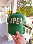 Rose & Lee Co APEX Cotton Dad Hat, Green/Dusty Rose Accessories