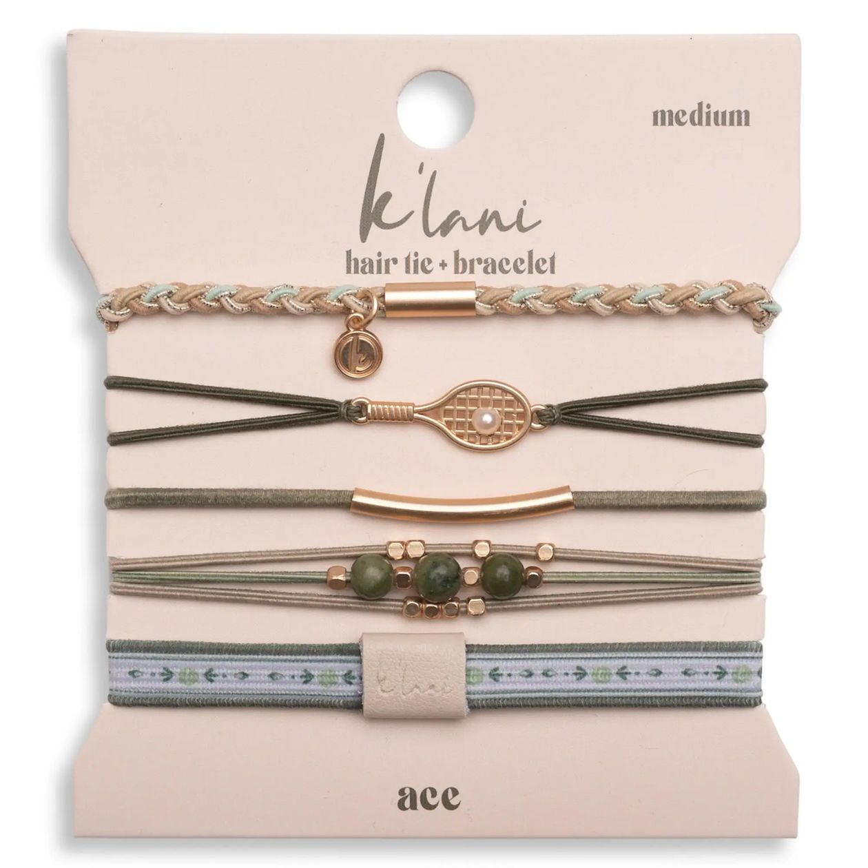 Rose & Lee Co Hair Tie Bracelet Set, Ace Hair