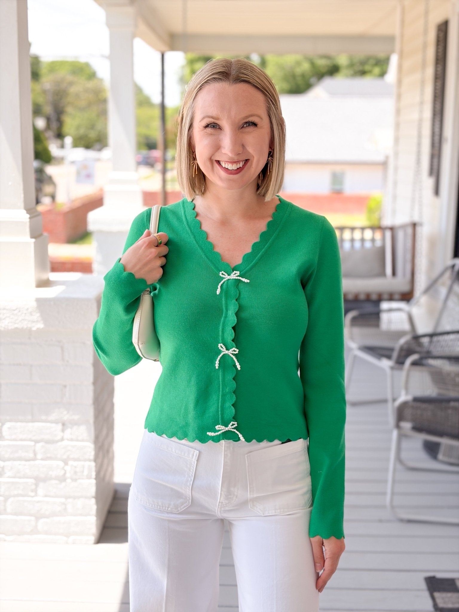 Rose & Lee Co Adler Cardigan, Green Cardigan