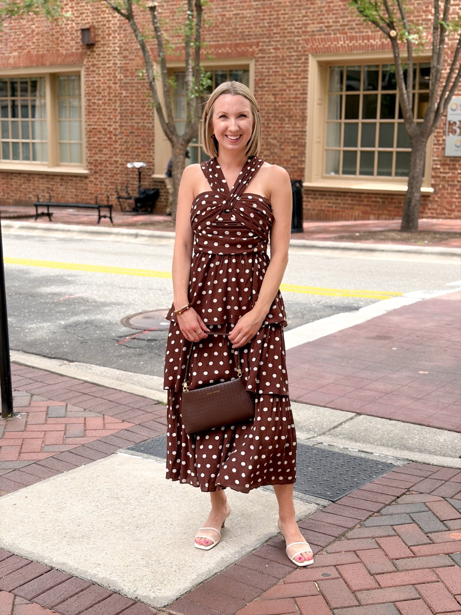Rose & Lee Co Alice Dress, Chestnut Event Dress