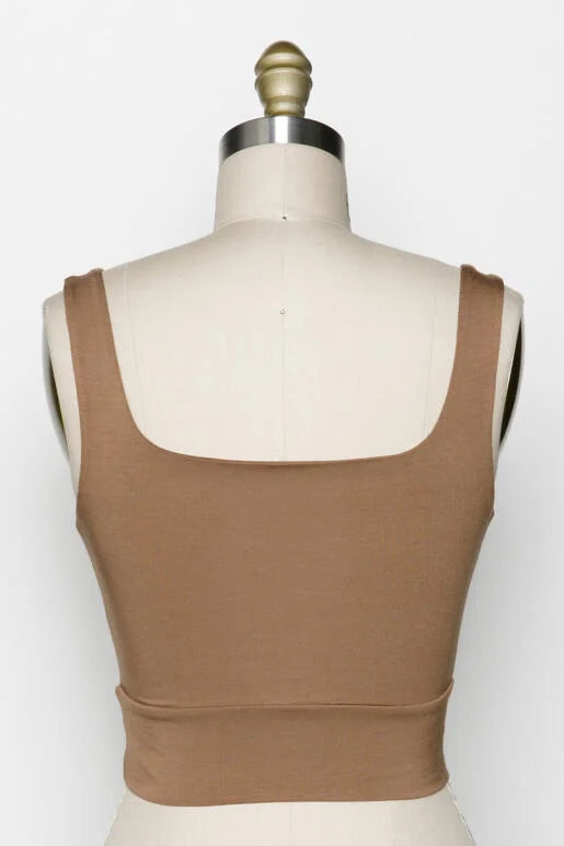 Amber Brown Tank Top Apex Ethical Boutique