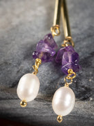 Amethyst Stone Earrings Apex Ethical Boutique