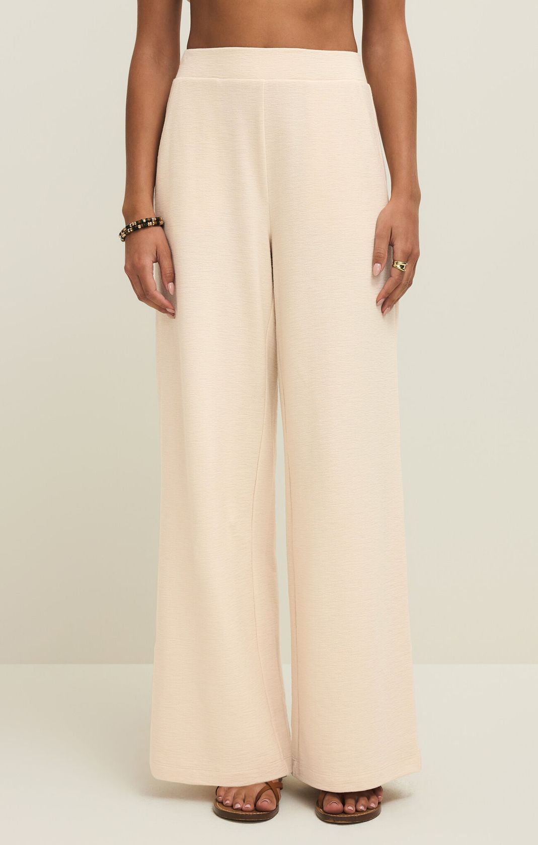 wide leg white linen pants with elastic waist