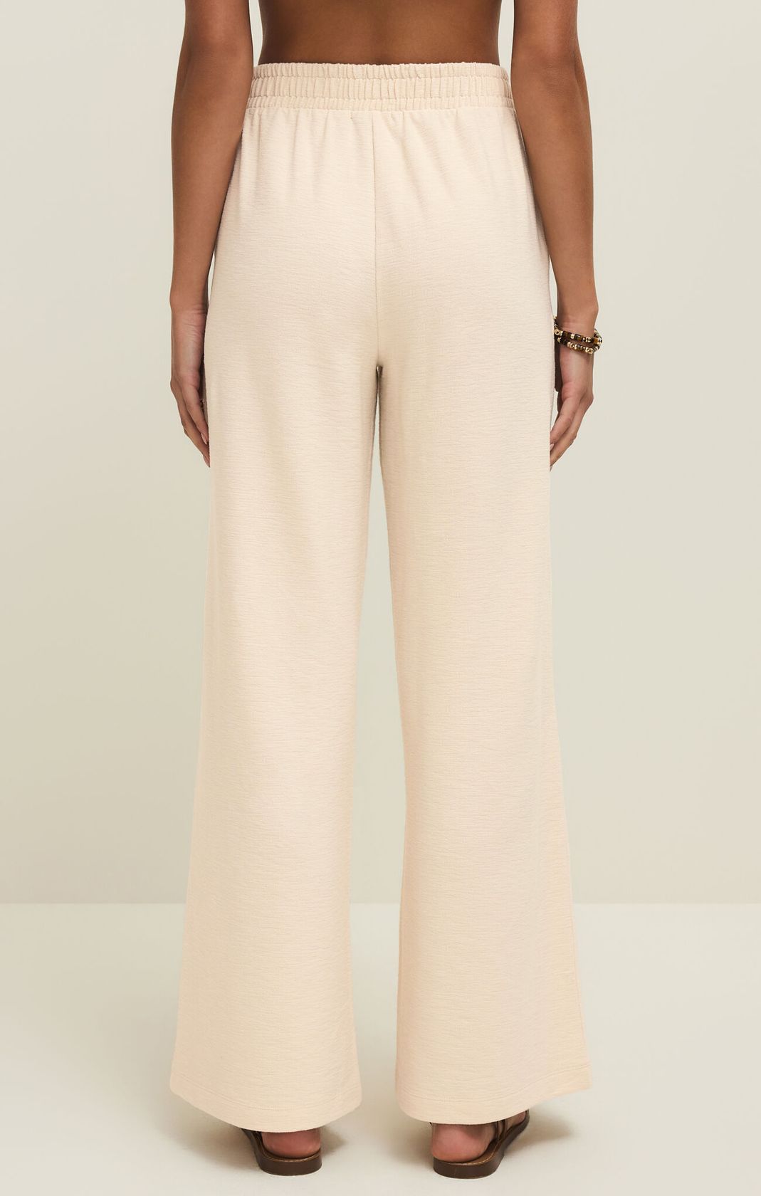 wide leg white linen pants with elastic waist