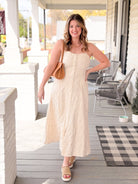 Rose & Lee Co Angel Eyes Dress, Champagne by Z Supply Event Dress