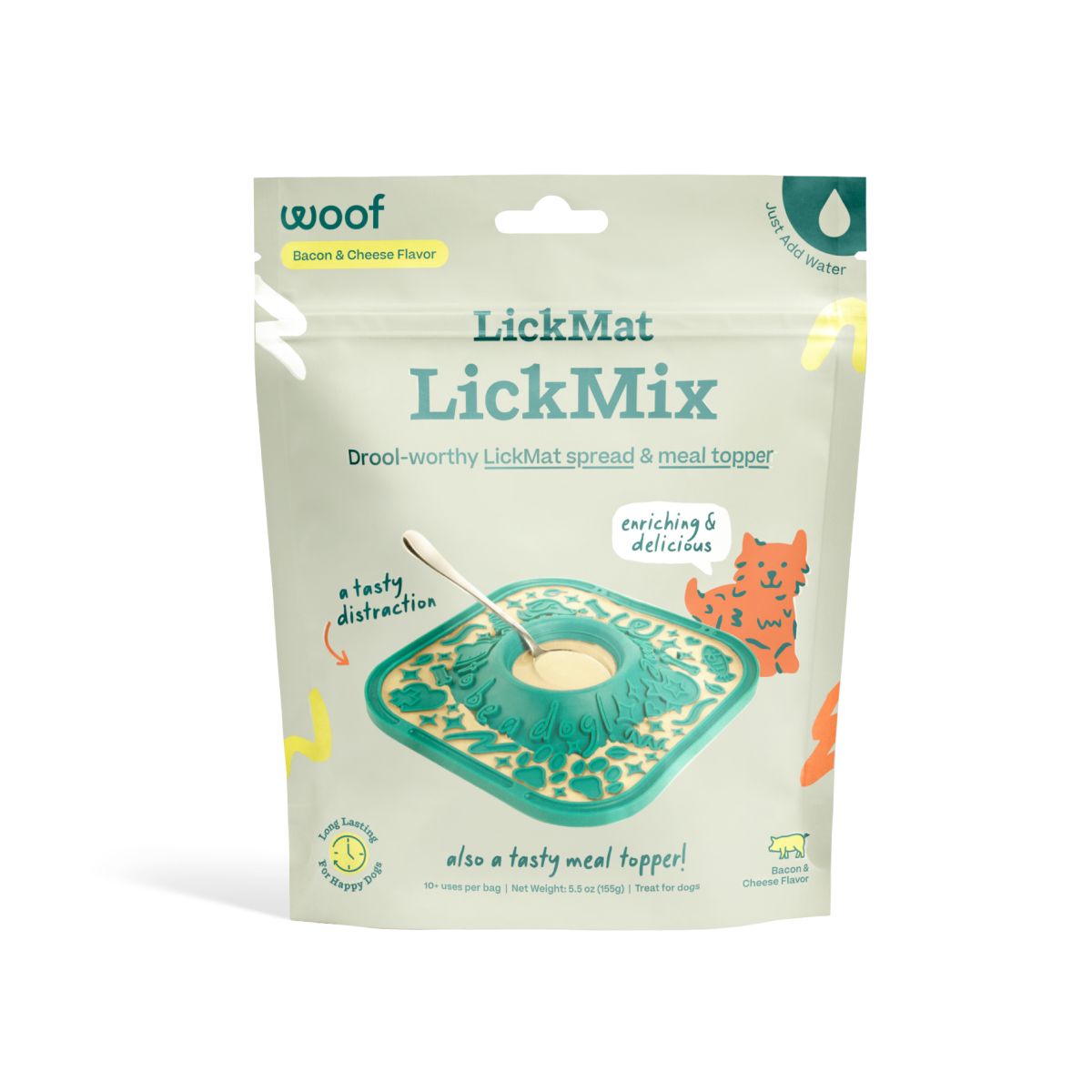 LickMat LickMix, Bacon & Cheese Flavor