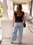 Rose & Lee Co Barrel Twist Jeans, Medium Denim Denim