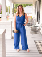 Rose & Lee Co Beatrice Jumpsuit, Royal Blue Jumpsuit