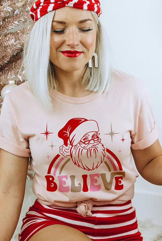 Believe Santa Tee Apex Ethical Boutique