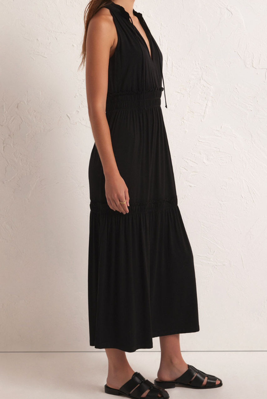Black Collared Neck Dress Apex Ethical Boutique