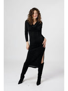 Black Cowl Neck Dress Apex Ethical Boutique