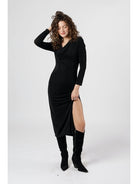 Black Cowl Neck Dress Apex Ethical Boutique
