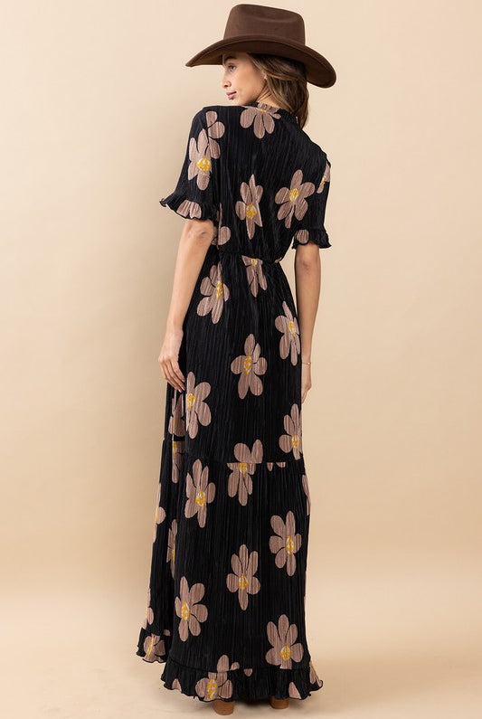 Black Floral Maxi Dress Apex Ethical Boutique