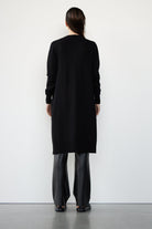 Black Long Sleeve Cardigan Apex Ethical Boutique