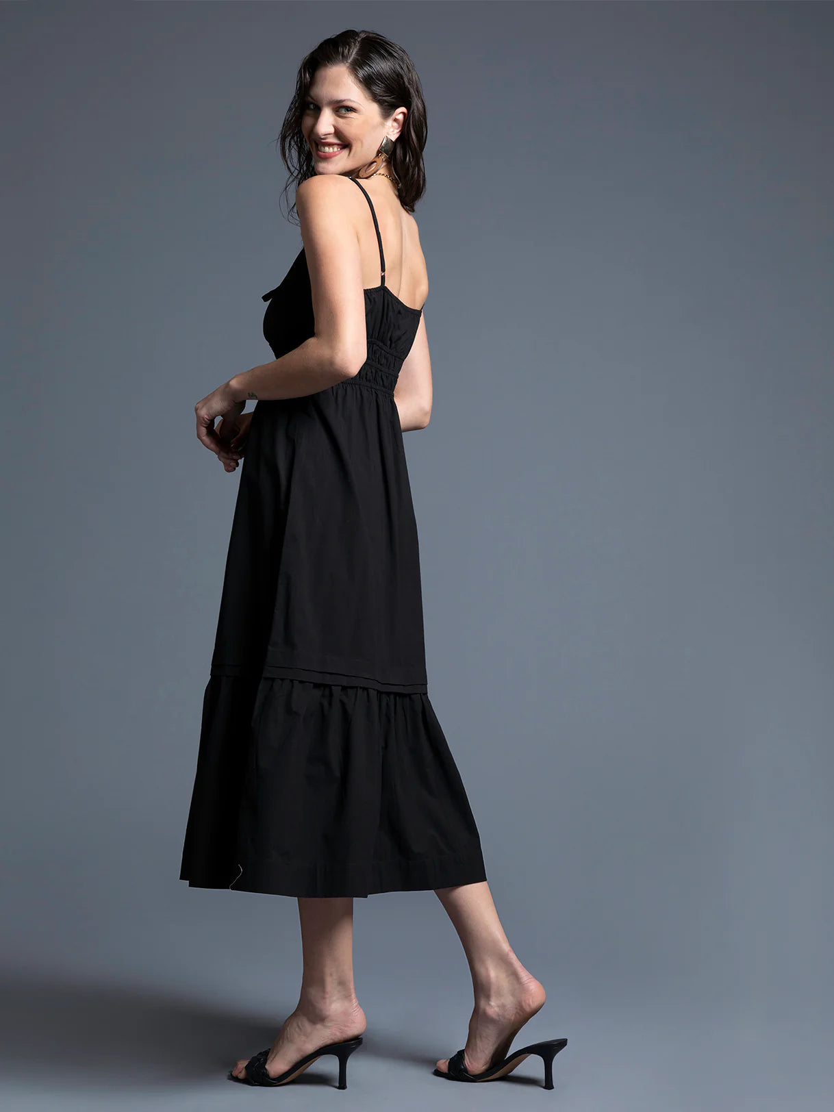 Black Midi Dress Apex Ethical Boutique