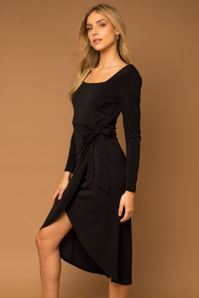 Black Midi Event Dress Apex Ethical Boutique