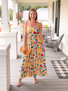 Rose & Lee Co Bloom Dress, Watercolor Floral Casual Dresses