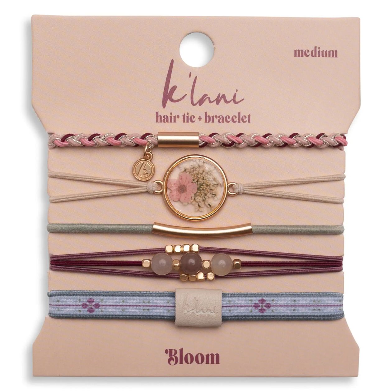 Rose & Lee Co Hair Tie Bracelet Set, Bloom Hair