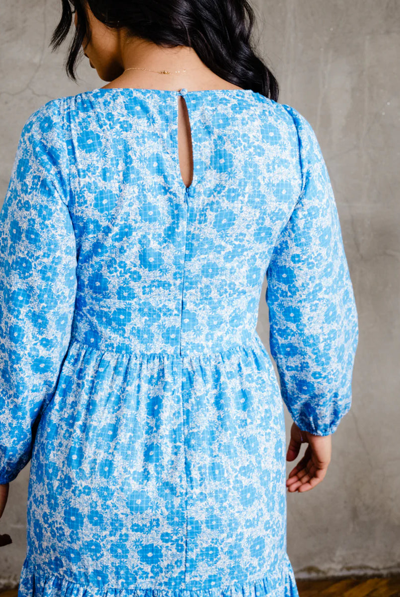 Blue Floral Dress Apex Ethical Boutique