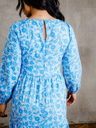 Blue Floral Dress Apex Ethical Boutique