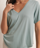 Blue Green Short Sleeve Tee Apex Ethical Boutique