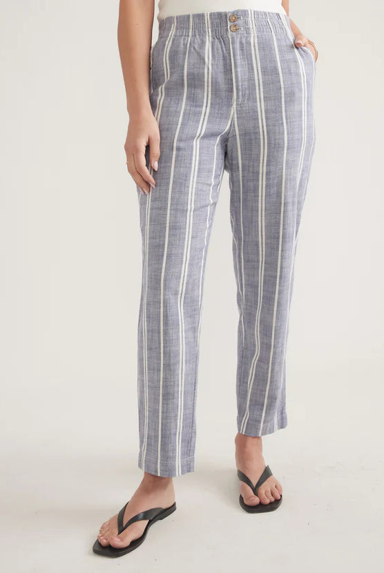 Blue Striped Pants Apex Ethical Boutique