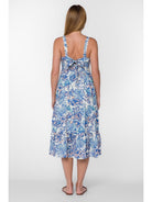 Blue Tropical Midi Dress Apex Ethical Boutique