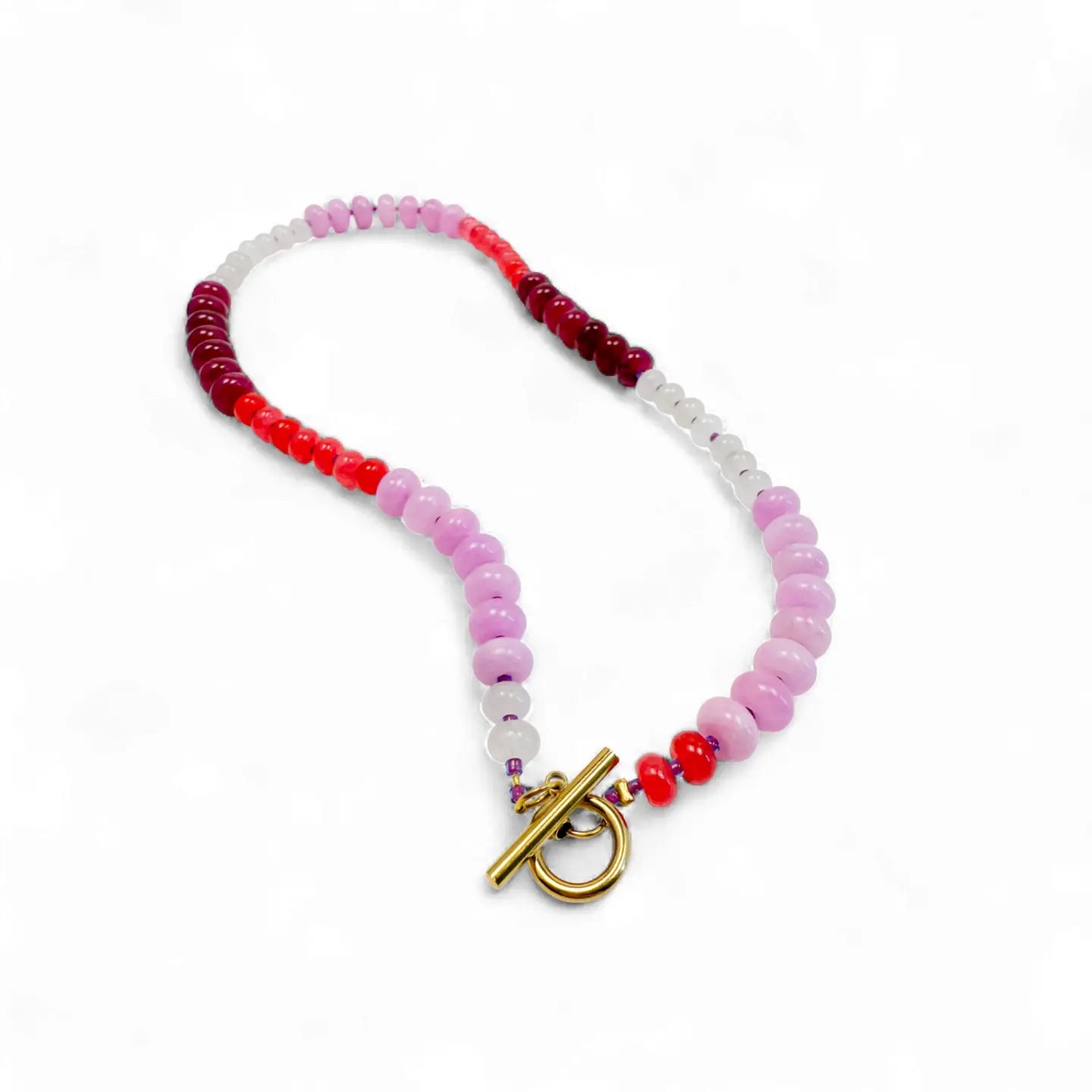 Blush Crush Bold Gemstone Beaded Necklace