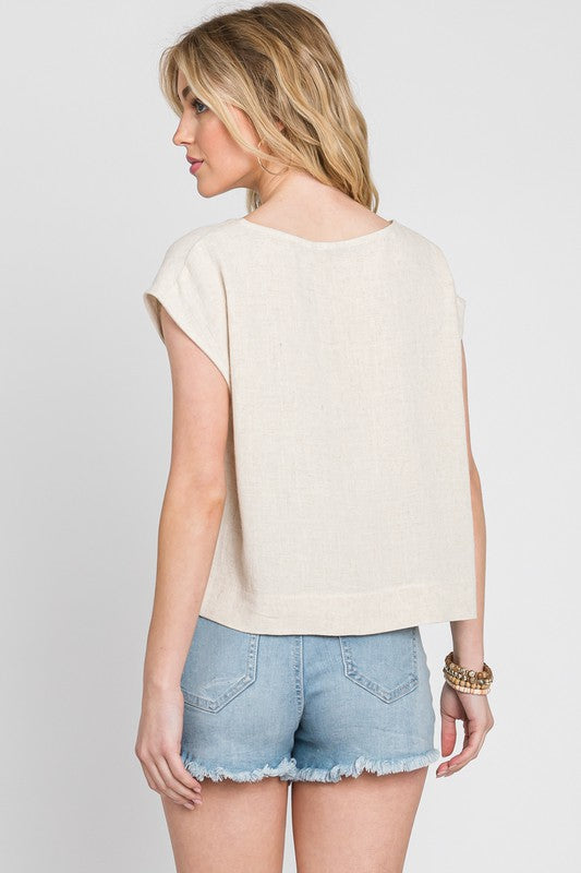 Boxy Short Sleeve Top Apex Ethical Boutique