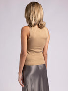 Brown Ribbed Tank Top Apex Ethical Boutique