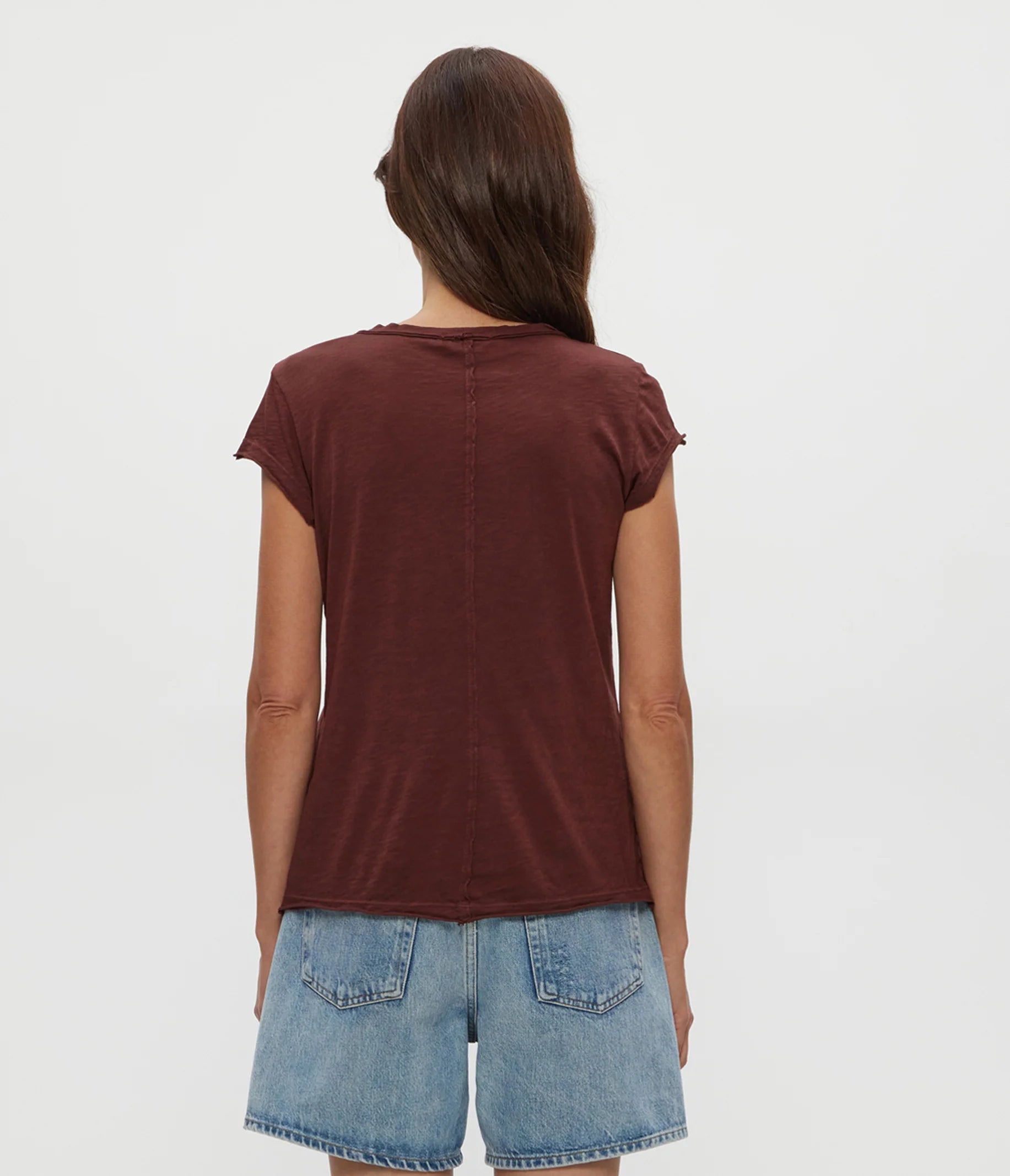 Brown Casual Short Sleeve Tee 