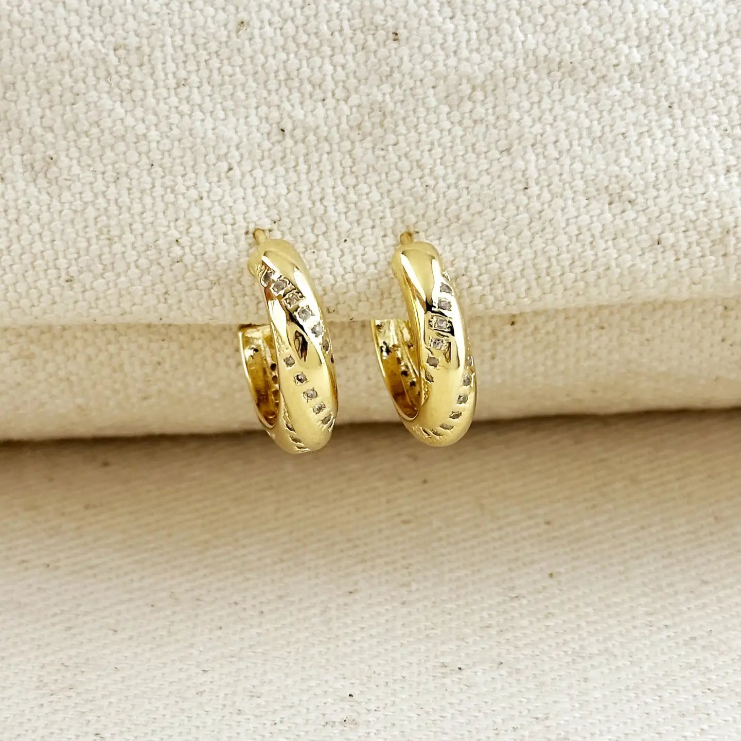 Gold C-Hoop Earrings