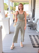 Rose & Lee Co Cali Pants, Sage by Marine Layer Pants