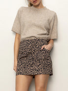 French Kitty Leopard Mini Skirt