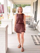 Rose & Lee Co Canopy Top, Chocolate Cherry by Z Supply Tanks