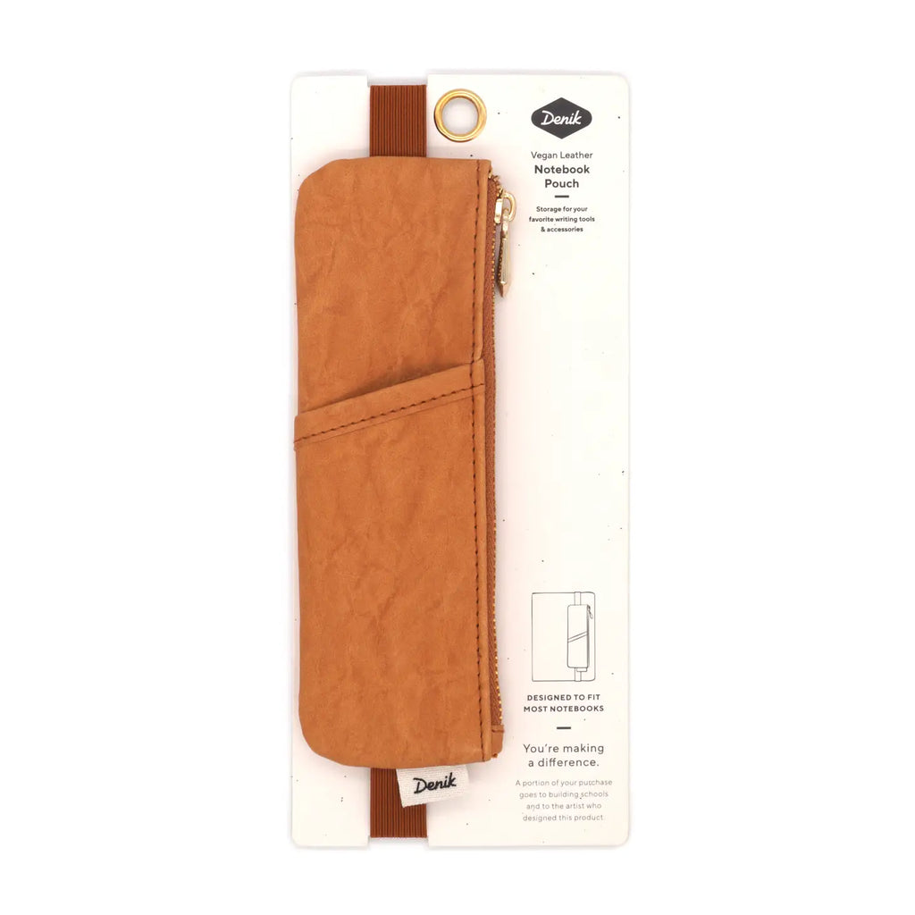 Caramel Crinkle Notebook Pouch Apex Ethical Boutique