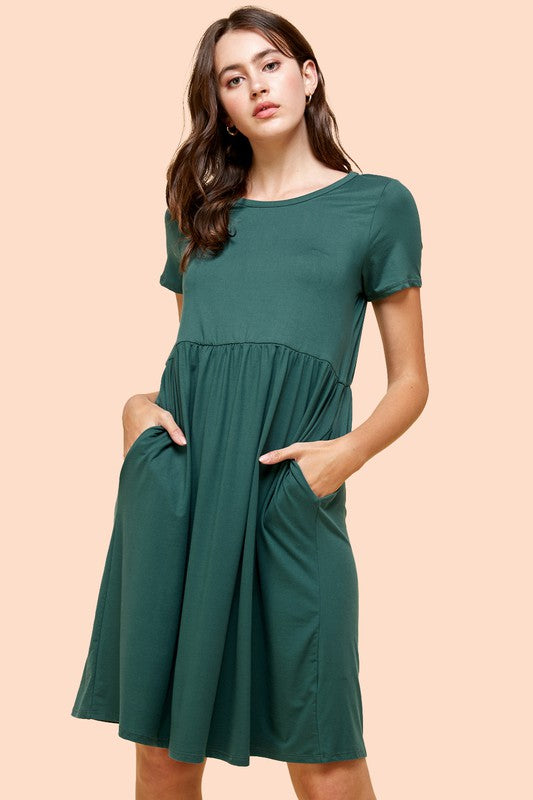 Casual Hunter Green Dress Apex Ethical Boutique
