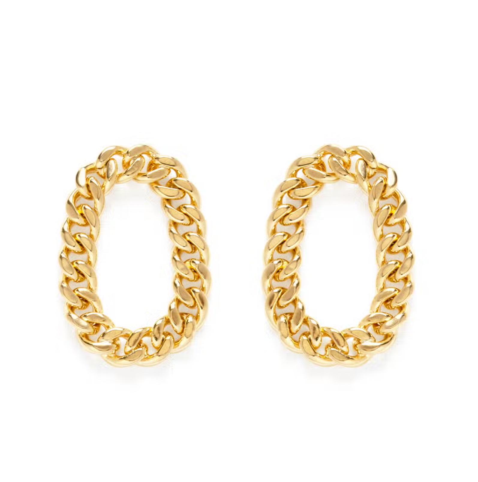 Chain Link Earrings Apex Ethical Boutique